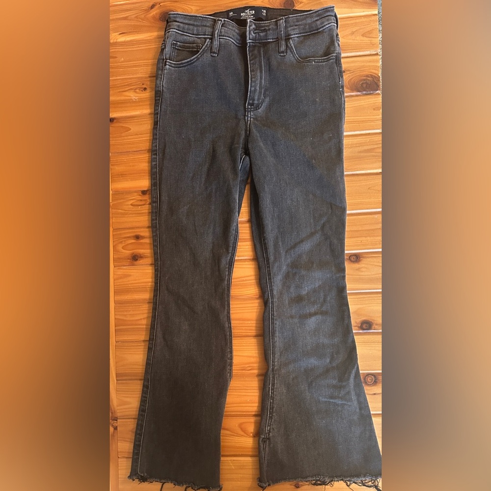 Black flared Hollister jeans